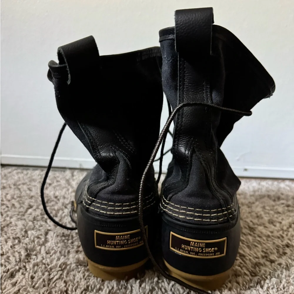 Lands End 9 Men’s Winter Rubber Duck Boots in Black